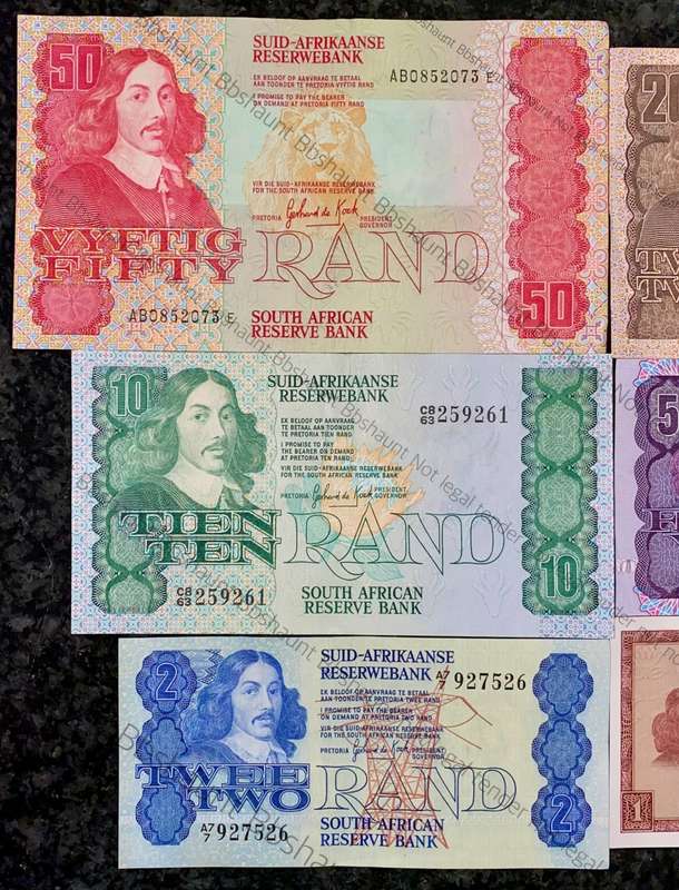 COMPLETE SET OF GPC DE KOCK R50 TO R2 GOOD CONDITION 1980s(R1 TW DE JONGH 1975 (1 BID TAKES ALL)