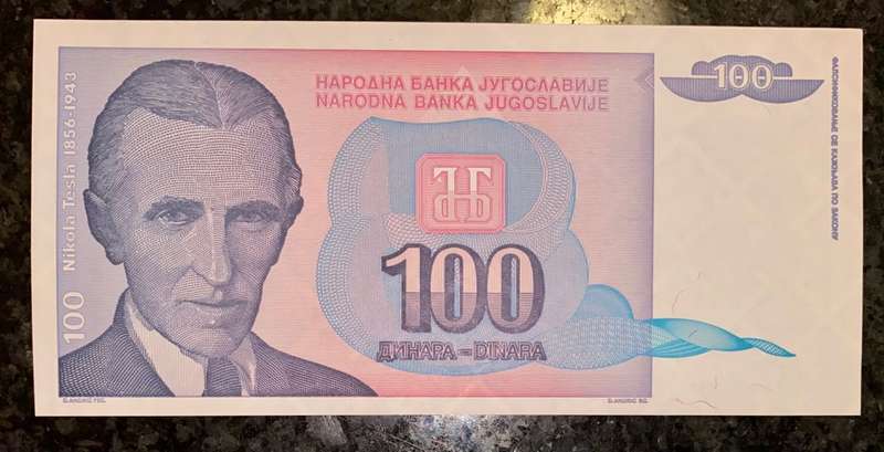 YUGOSLAVIA 100 DINARA 1994 UNC