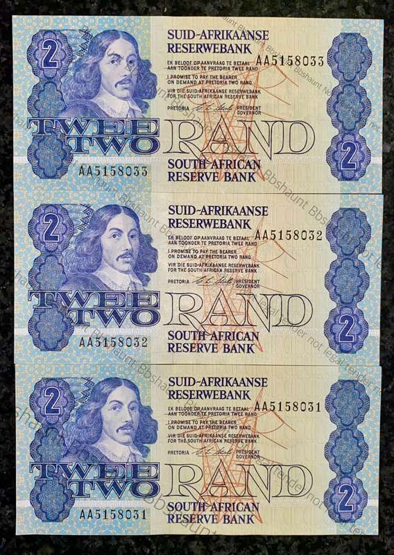 CL STALS R2 AA IN SEQUENCE AA5158031-033 UNC-AUNC - HARDER TO FIND - 1ST ISSUE 1990(1 BID TAKE ALL)