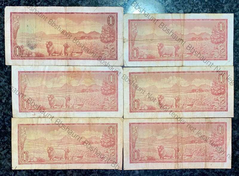 TW DE JONGH R1 - B SERIES & 1 X A - SERIES( 1 BID TAKES ALL 6 NOTES)