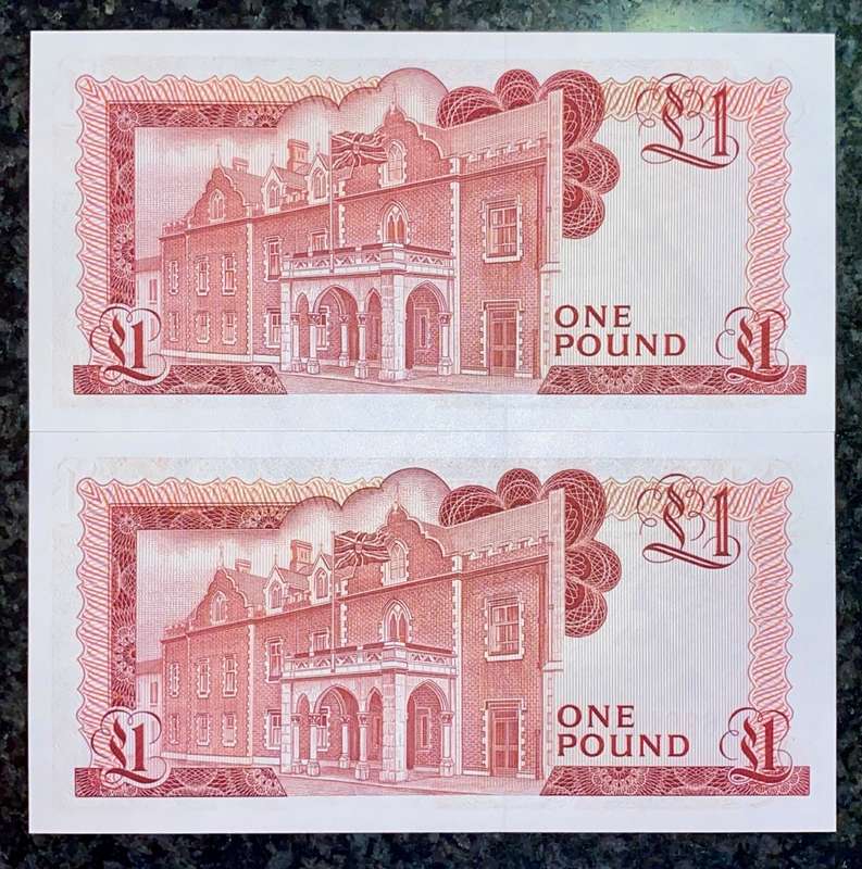 GIBRALTAR 1 POUND IN SEQUENCE L629115-114 UNC 4TH AUGUST 1988 [HARD TO GET IN SEQ](1 BID TAKES ALL)