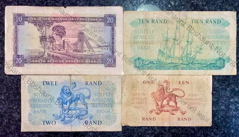 COMPLETE SET OF G.RISSIK & DECIMALS R20 TO R1 - FIRST ISSUE - 1962 BIG NOTES (1 BID TAKES ALL)