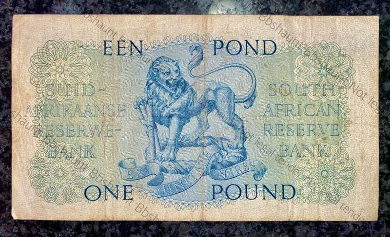 MH DE KOCK 1 POUND 24-5-1957 E/A 3RD ISSUE B292