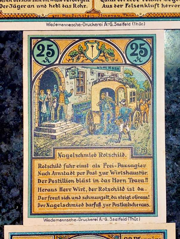 GERMANY SET - RODA 50 PFENNIG, 25 PF & 20 PFENNIG 1921 - UNC NOTGELD (EMERGENCY MONEY) - AMAZING ART