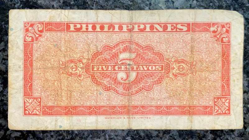PHILIPPINES 5 CENTAVOS 1949