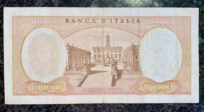 ITALY 10,000 LIRE 1962 MICHELANGELO
