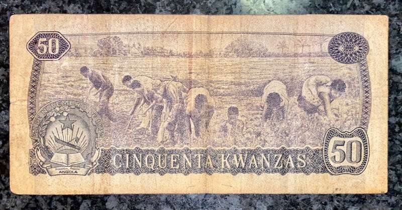 ANGOLA 50 KWACHA 1976