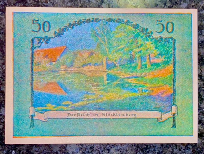GERMANY 50 PFENNIG - STICKLENBERG - 1921 ND UNC NOTGELD (EMERGENCY MONEY) - AMAZING ART