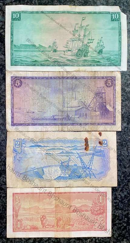COMPLETE SET REPLACEMENT NOTES TW DE JONGH R10 -W20, R5 -X3, R2 -Y2 & R1 -Z27 -- 1967-1975