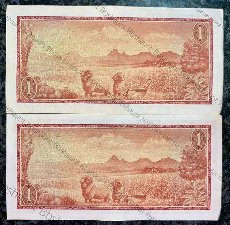 TW DE JONGH R1 IN SEQUENCE A171 /182096-097 AUNC SPRINGBUCK WTM 1ST ISSUE 1967(1 BID TAKES ALL)