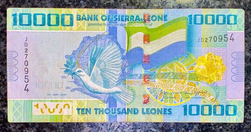 SIERRA LEONE 10,000 LEONES 2020