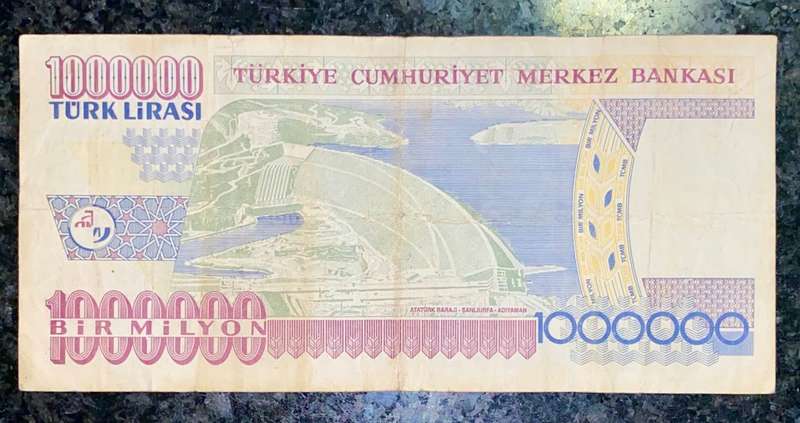 TURKEY 1 MILLION LIRA 1970