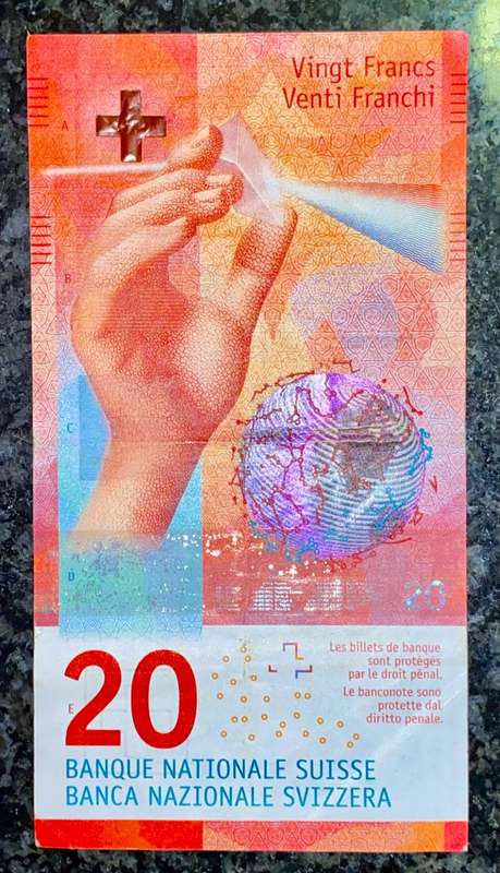 SWITZERLAND 20 FRANCS 2015 ND