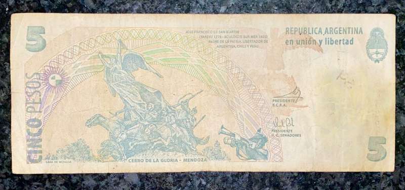 ARGENTINA 5 PESOS ND