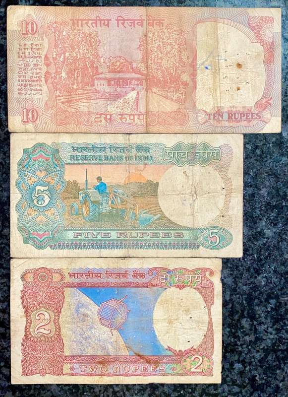 INDIA SET 10 RUPEE, 5 RUPEE & 2 RUPEE ND(1 BID TAKE ALL)