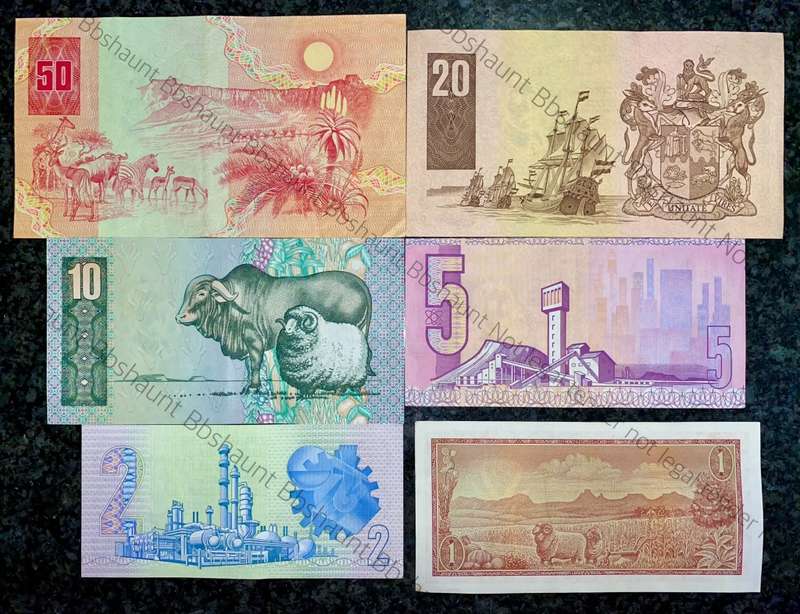 COMPLETE SET OF CL STALS & DECIMALS R50 TO R2 - 1ST ISSUE UNC-EF (R1A TW DE JONGH (1 BID TAKES ALL)