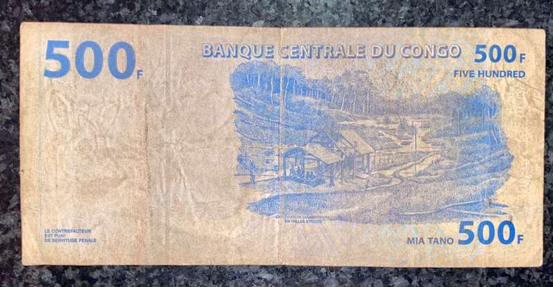 CONGO 500 FRANCS 2002