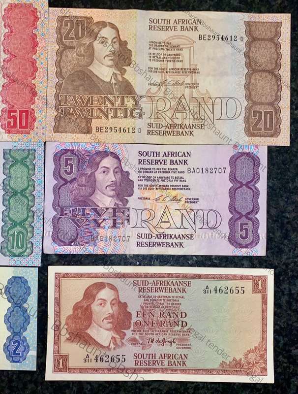COMPLETE SET OF CL STALS & DECIMALS R50 TO R2AA GOOD CONDITION 1ST ISSUE 1990[R1A DE JONGH 1967)