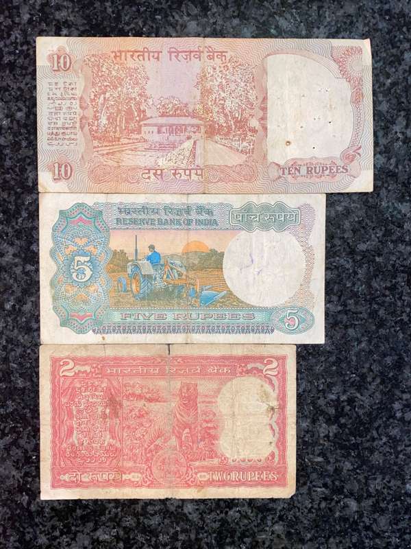 INDIA SET 10 RUPEE, 5 RUPEE & 2 RUPEE ND(1 BID TAKE ALL)