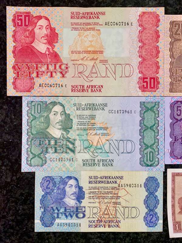 COMPLETE SET OF CL STALS & DECIMALS R50 TO R2AA GOOD CONDITION 1ST ISSUE 1990 - R1A TW DE JONGH 1967
