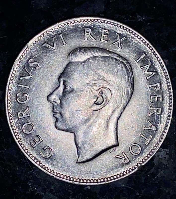 S A UNION SILVER 2 1/2 SHILLINGS 1942 GOOD CONDITION