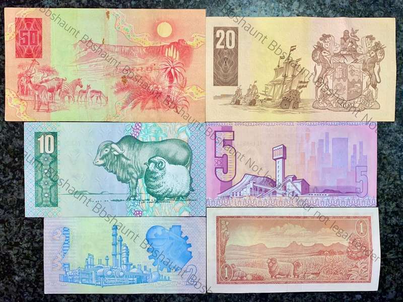 COMPLETE SET OF GPC DE KOCK & DECIMALS R50AA TO R2A - 1980s (R1A TW DE JONGH 1975) 1 BID TAKES ALL)
