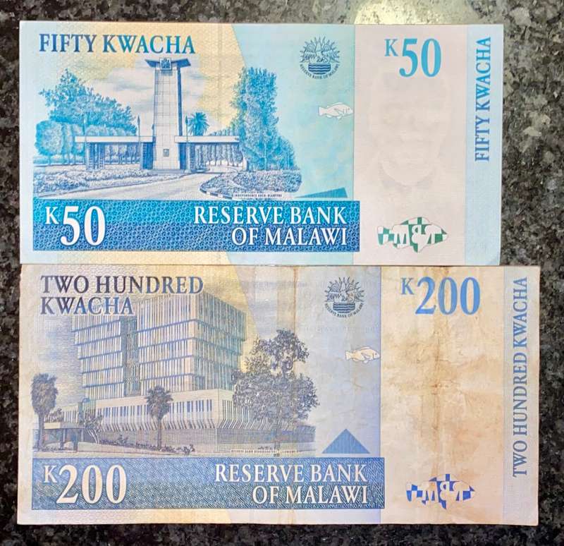 MALAW SET 200 KWACHA AA & 50 KWACHA 1997 (1 BID TAKES ALL)