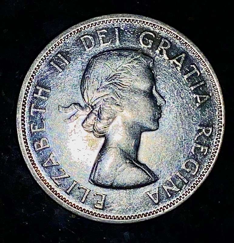 CANADA SILVER 1 DOLLAR 1958