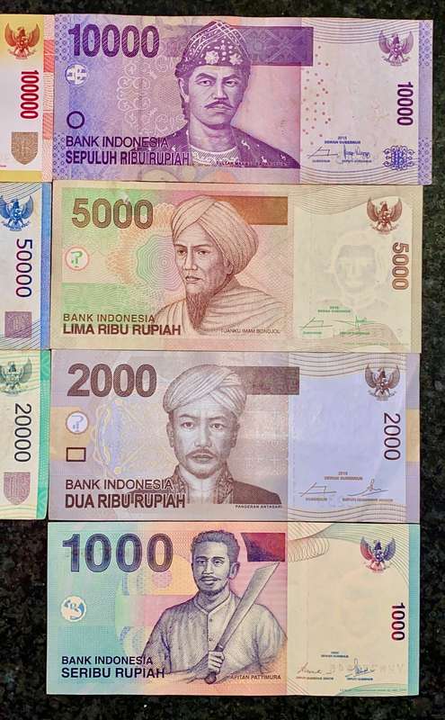 INDONESIA SET 100,000 RUPIAH, 50000 RP 20000RP, 10,000RP, 5000RP, 2000 RP & 1000 RUPIAH 2000-2016