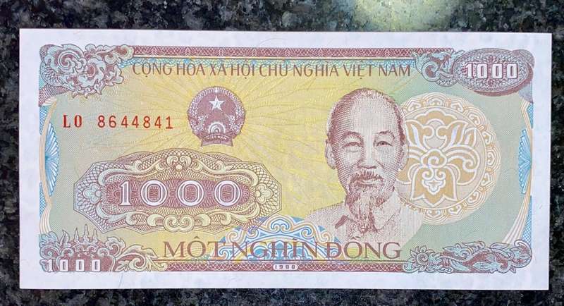 VIETNAM 1000 DONG UNC 1988