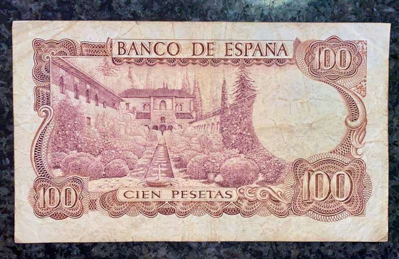 SPAIN 100 PESETAS 1970