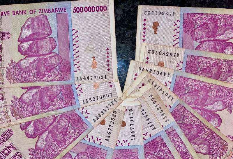 ZIMBABWE AA 500,000,000 DOLLARS 2008  ( BID PER NOTE)