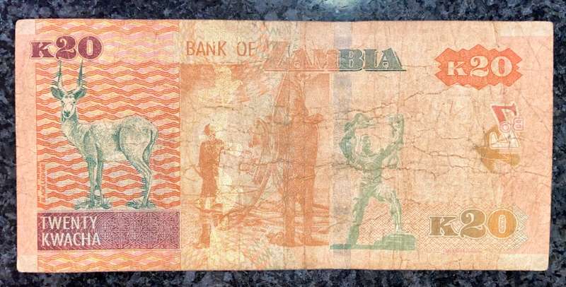 ZAMBIA 20 KWACHA 2018