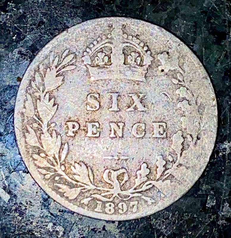 GREAT BRITAIN SILVER 6 PENCE 1897