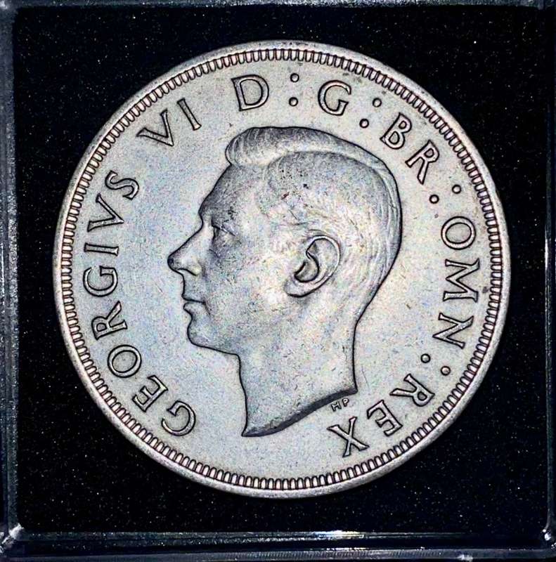 GREAT BRITAIN SILVER CROWN 1937 SILVER CROWN GOOD CONDITION - IN CAPSULE