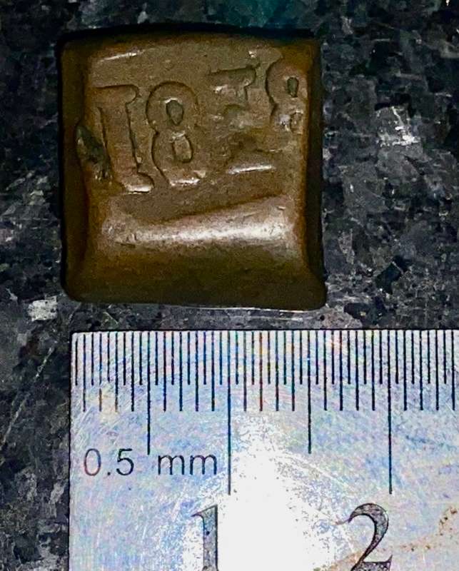 DUTCH EAST INDIES 1818 JAVA BONK 1 STAVIER EMERGENCY COIN 16.02grams