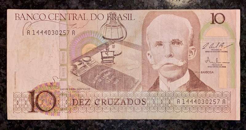 BRASIL 10 CRUZADOS A 1980s
