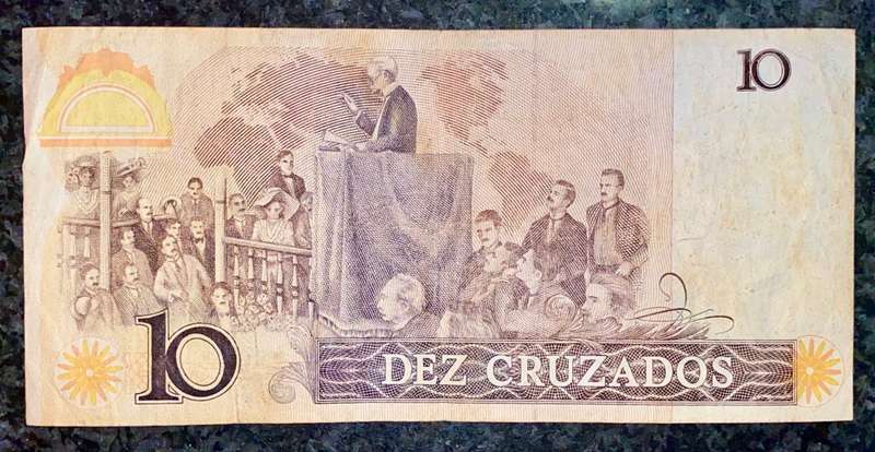 BRASIL 10 CRUZADOS A 1980s
