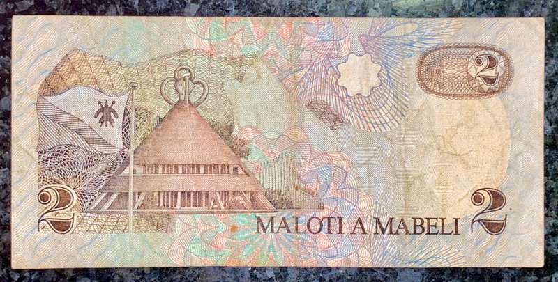 LESOTHO 2 MALOTI 1989