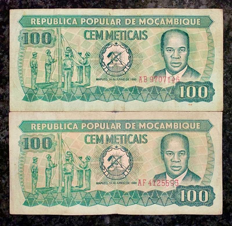 MOZAMBIQUE 100 METICAIS 1980(1 BID TAKES ALL)
