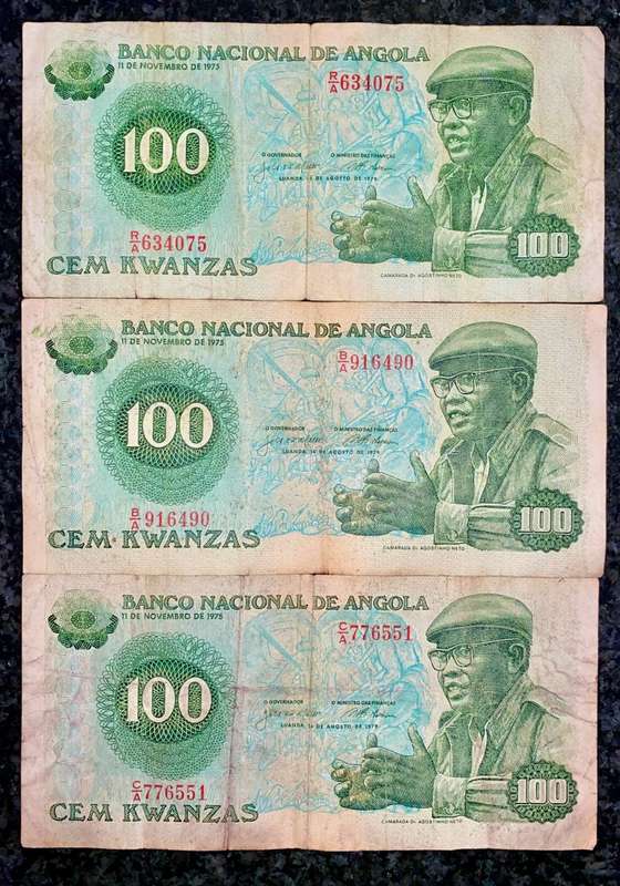 ANGOLA 100 KWACHA 1979(1 BID TAKES ALL)