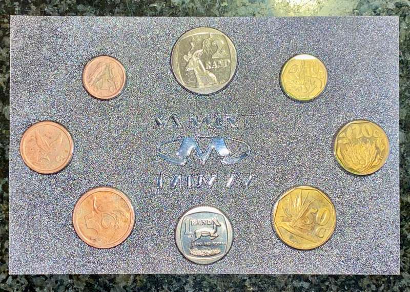 S A MINT UNCIRCULATED SET 1991 -- R2 TO 1 CENT -- SEALED FROM SA MINT