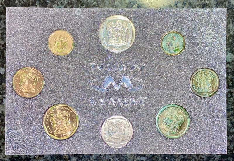 S A MINT UNCIRCULATED SET 1991 -- R2 TO 1 CENT -- SEALED FROM SA MINT