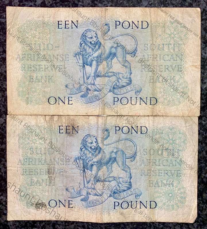 MH DE KOCK SET 1 POUND 1954 E/A & 1955A/E 3RD ISSUE (1 BID TAKES ALL)