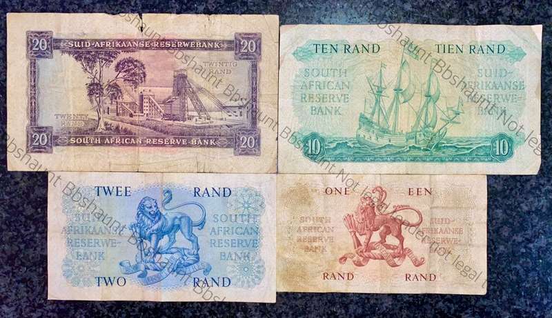 COMPLETE SET OF G.RISSIK & DECIMALS R20 TO R1 - FIRST ISSUE - 1962 BIG NOTES (1 BID TAKES ALL)