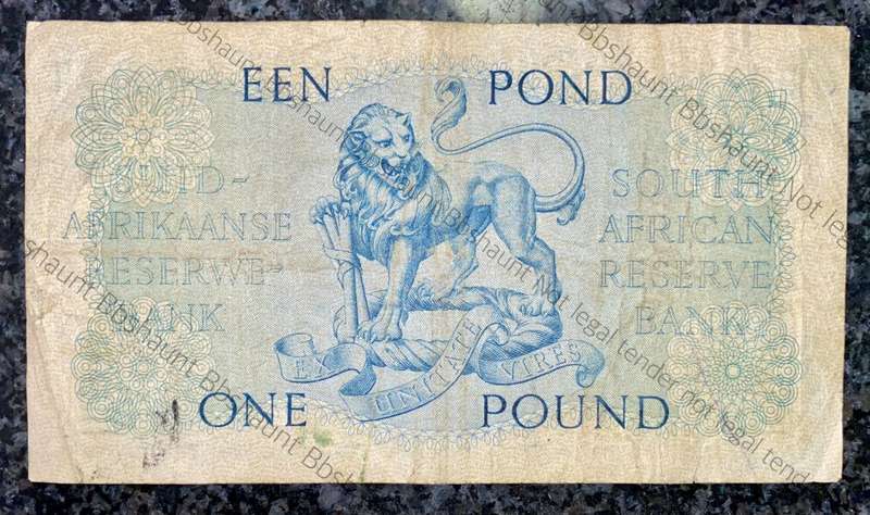MH DE KOCK 1 POUND 5-6-1959 A/E 3RD ISSUE B374