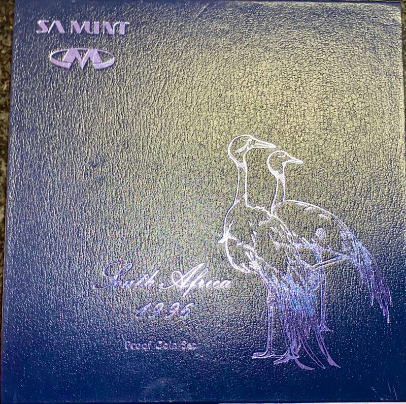 SOUTH AFRICA MINT PROOF COIN SET R5 TO 1 CENT -- 1996 -- IN ORIGINAL BOX