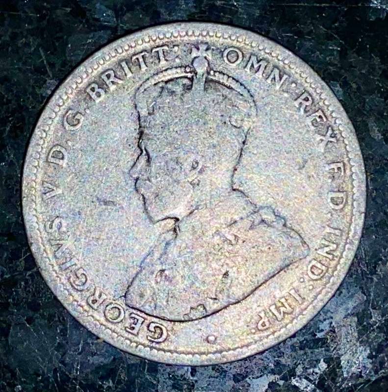 AUSTRALIA SILVER 1 SHILLING 1912 STERLING SILVER