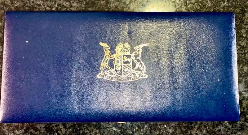 S A MINT PROOF COIN SET R2 TO 1 CENT - 1991 - IN BLUE S A MINT BOX