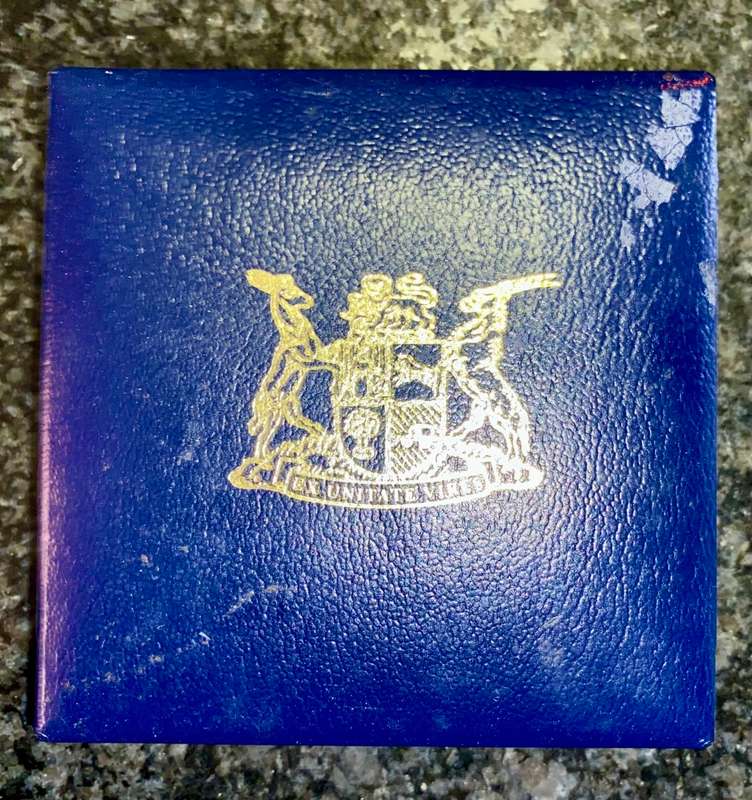 SOUTH AFRICA PROOF SILVER R1 -- 1985 -- PARLIAMENT - AMAZING TONING IN SA MINT BOX